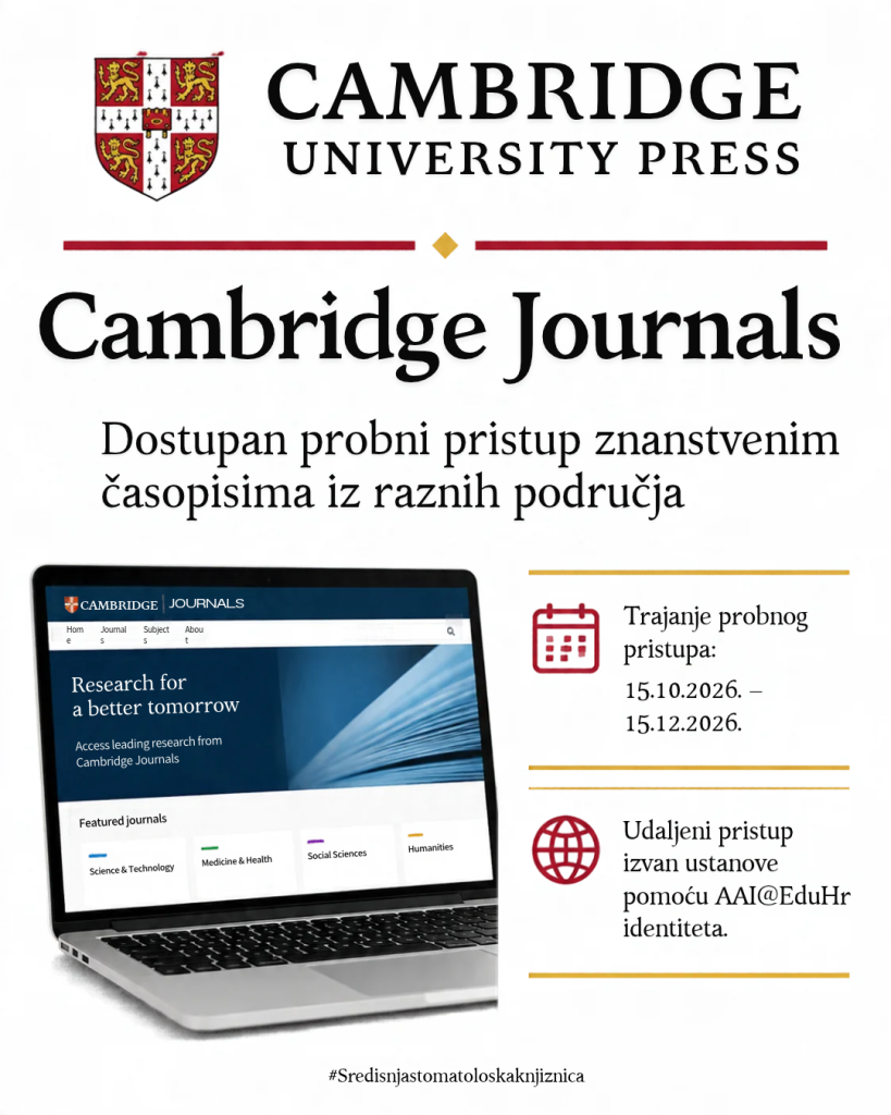 Cambridge journals probni pristup
